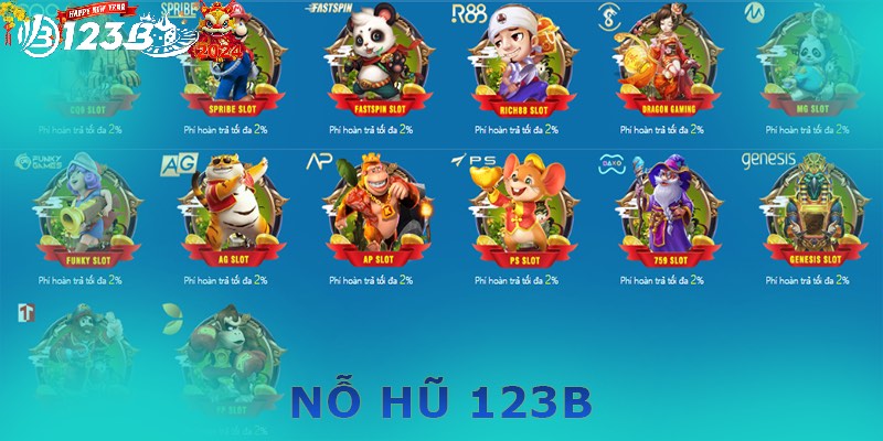123B cung cấp hàng loạt game slot cực hấp dẫn cho bet thủ