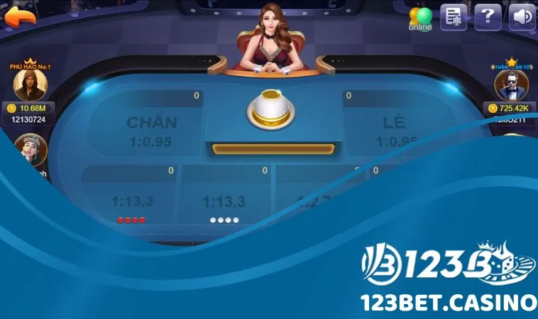Chơi xóc đĩa bằng cách bấm vị Xóc đĩa