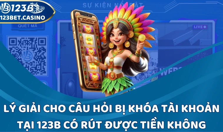 Lý giải cho câu hỏi bị khóa tài khoản tại 123B có rút được tiền không