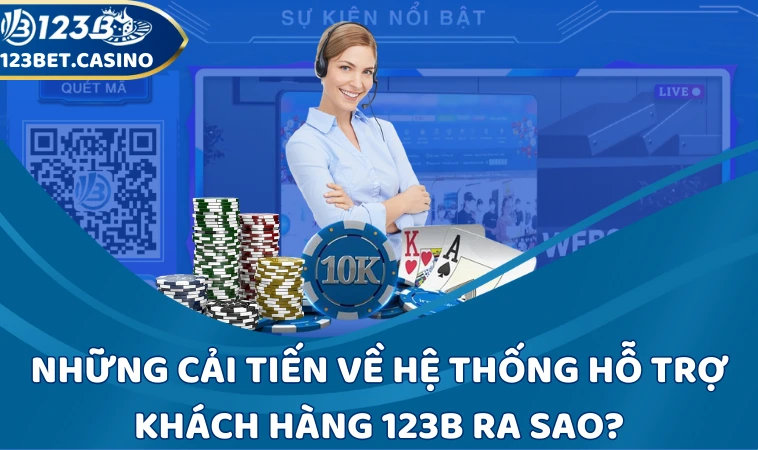 Những cải tiến về hệ thống hỗ trợ khách hàng 123B ra sao?